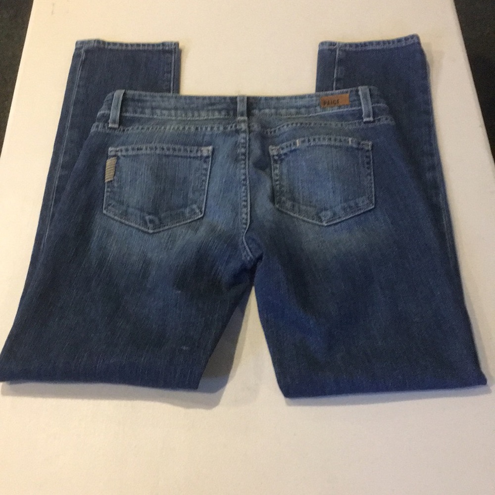 Paige Patchwork & Lightly Distressed Jeans - image 4